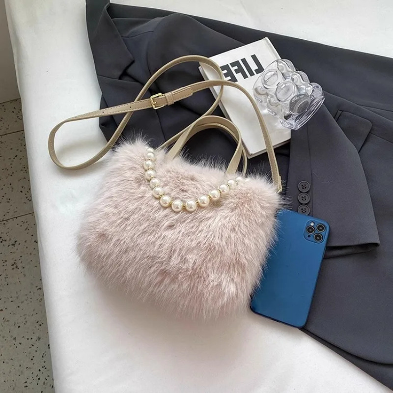 Luxuriöse Plüsch-Kunstfell-Min – Luxury Bags Cute Bewertung und Preis